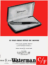 Advert Waterman 1958