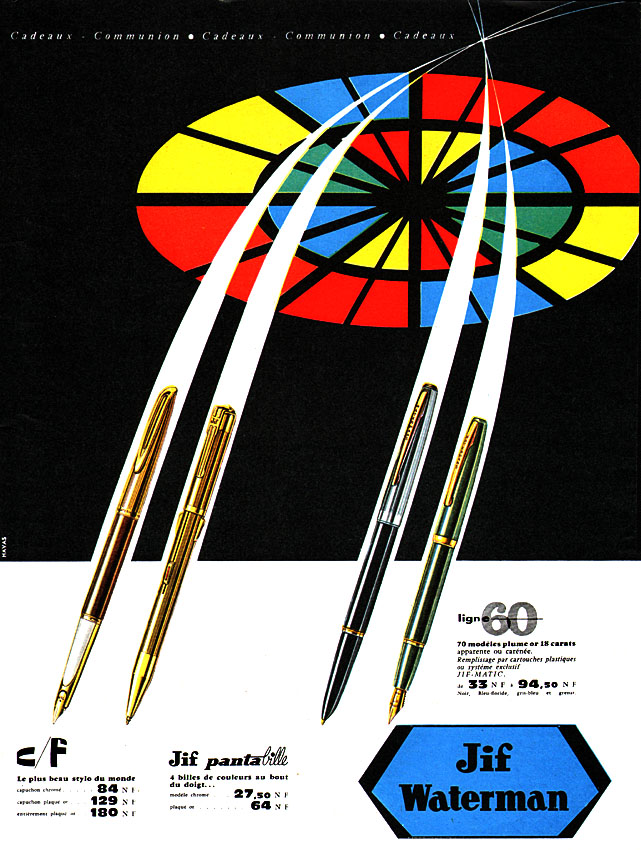 Advert Waterman 1960