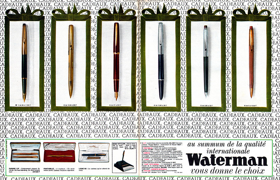 Advert Waterman 1964