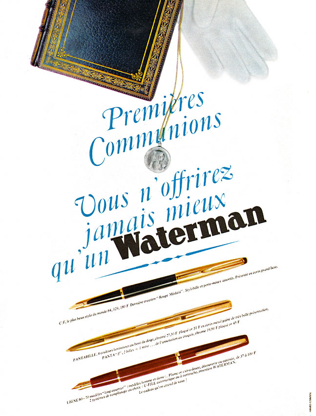 Advert Waterman 1965