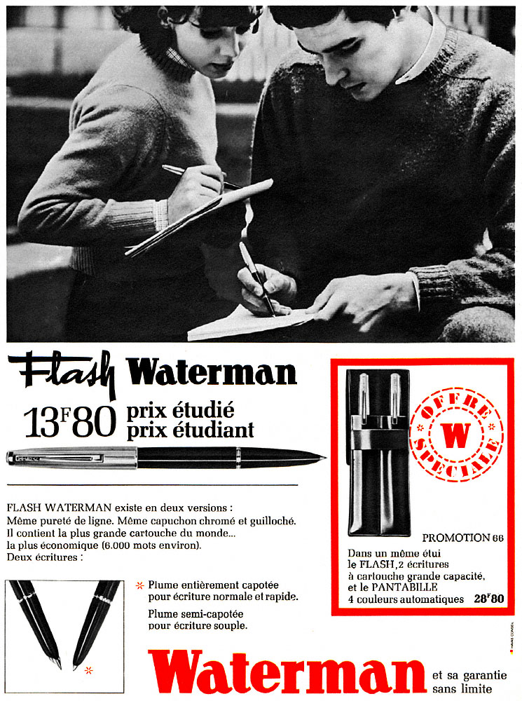 Advert Waterman 1966