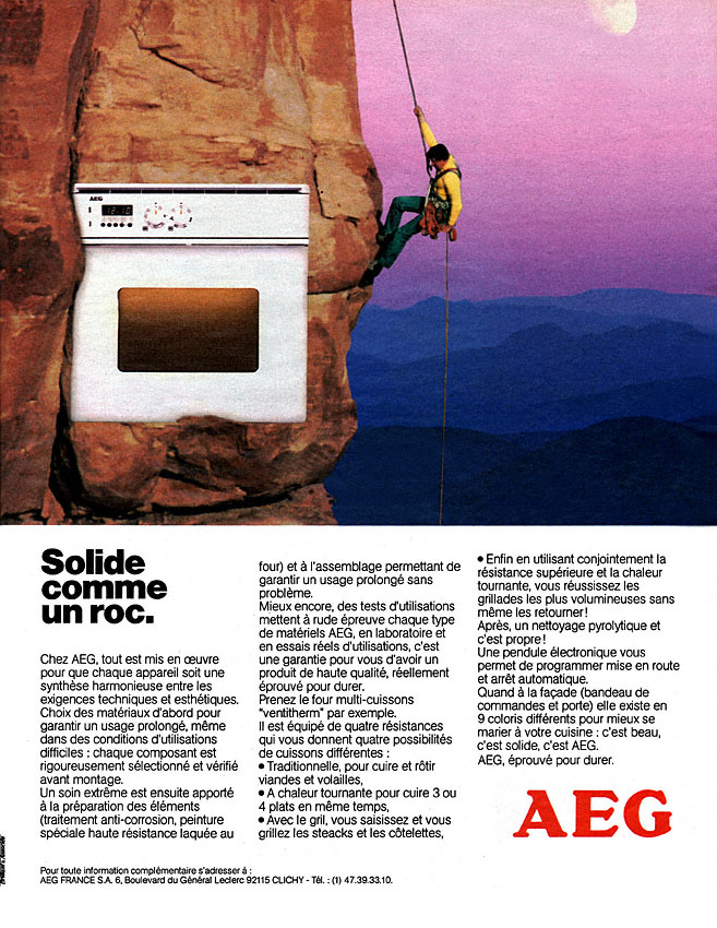 Advert Aeg 1986