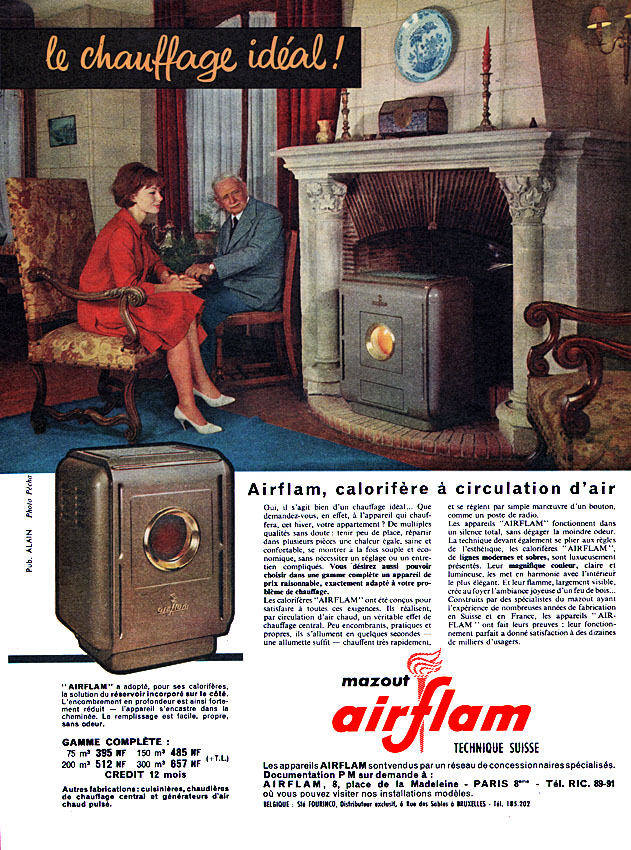 Advert Airflam 1961