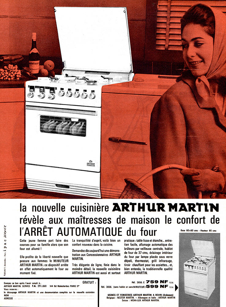 Advert Arthur Martin 1960