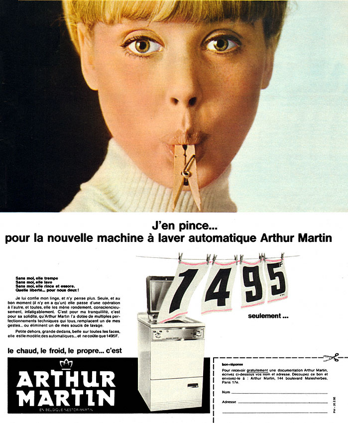 Advert Arthur Martin 1966