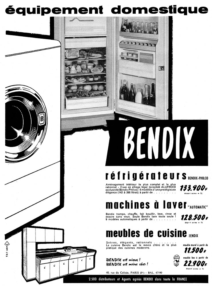 Advert Bendix 1958