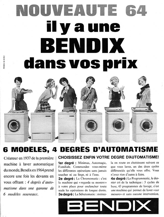 Advert Bendix 1964