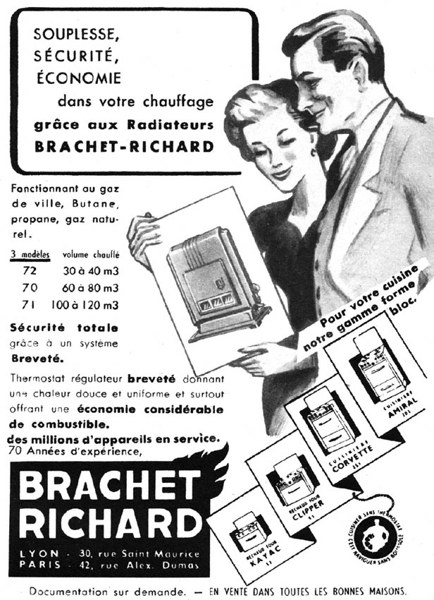 Advert Brachet Richard 1953