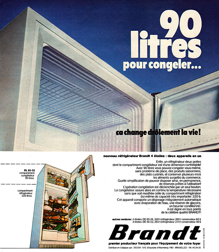 Advert Brandt 1973