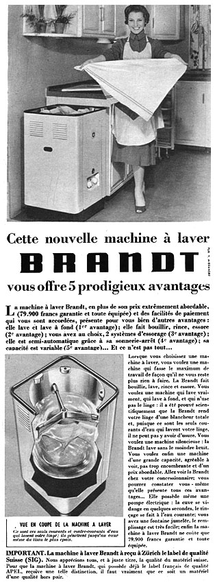 Advert Brandt 1954