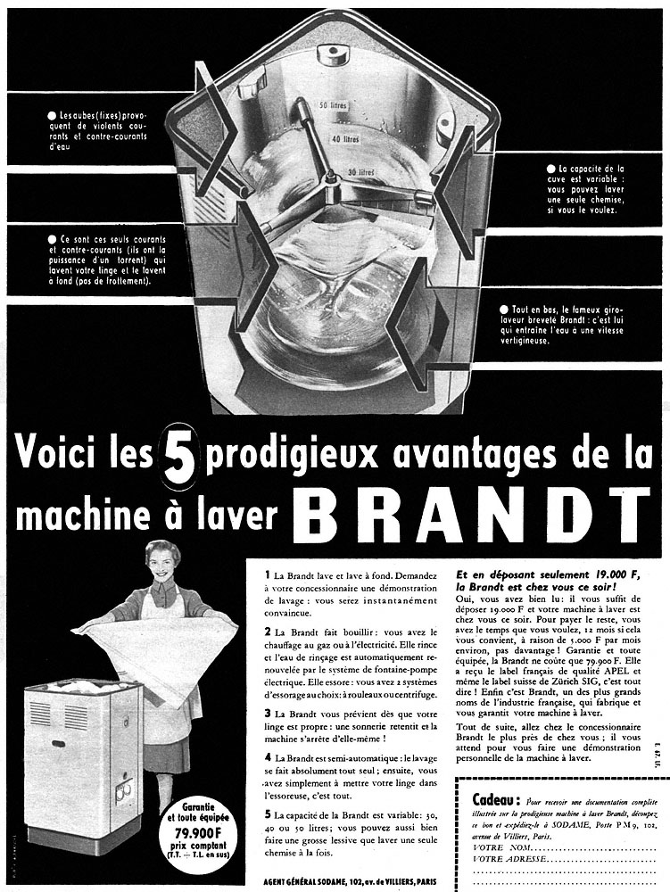 Advert Brandt 1954