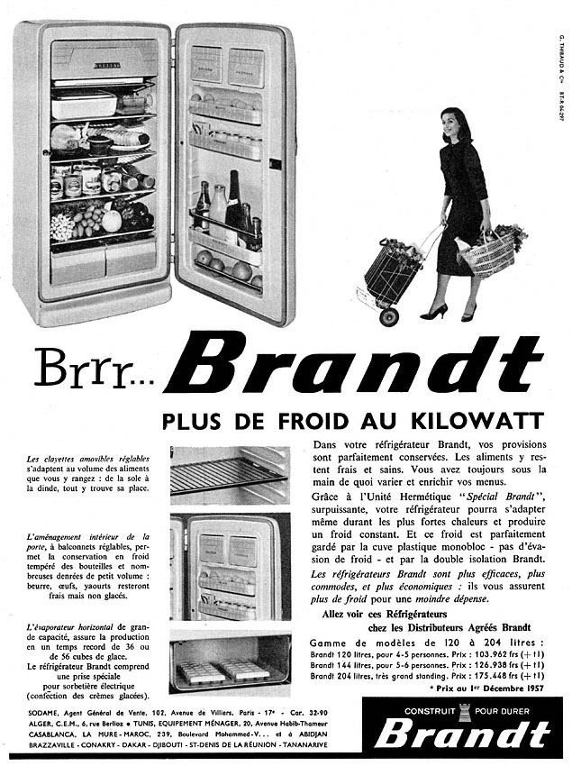 Advert Brandt 1958