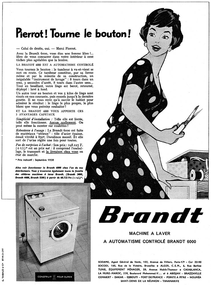 Advert Brandt 1958