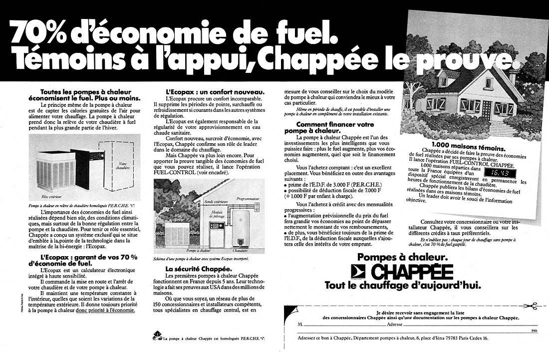 Advert Chappe 1981