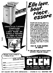 Advert Clem 1954