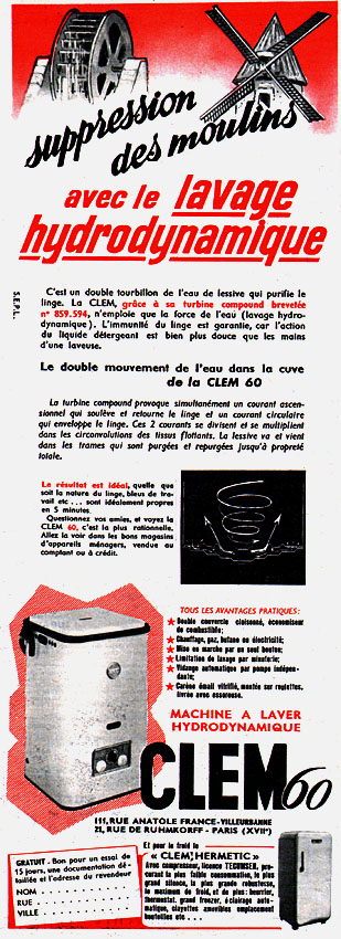Advert Clem 1955