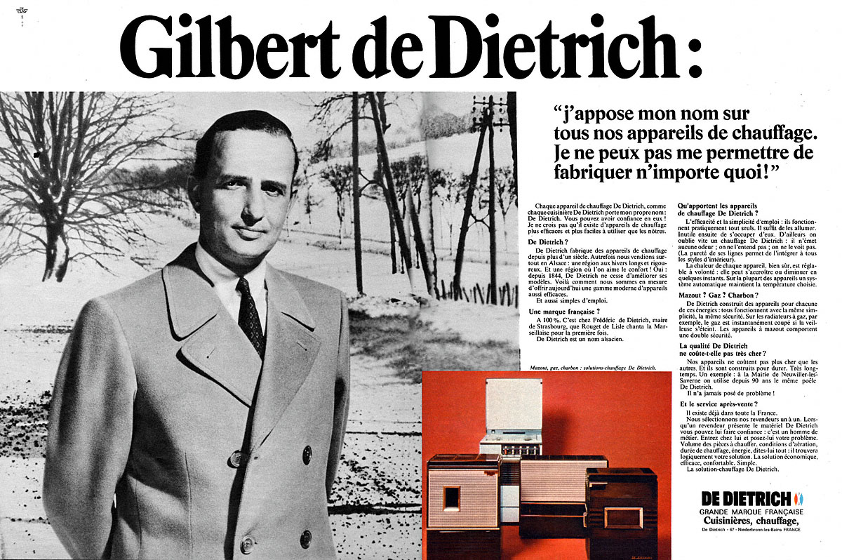 Advert De Dietrich 1968