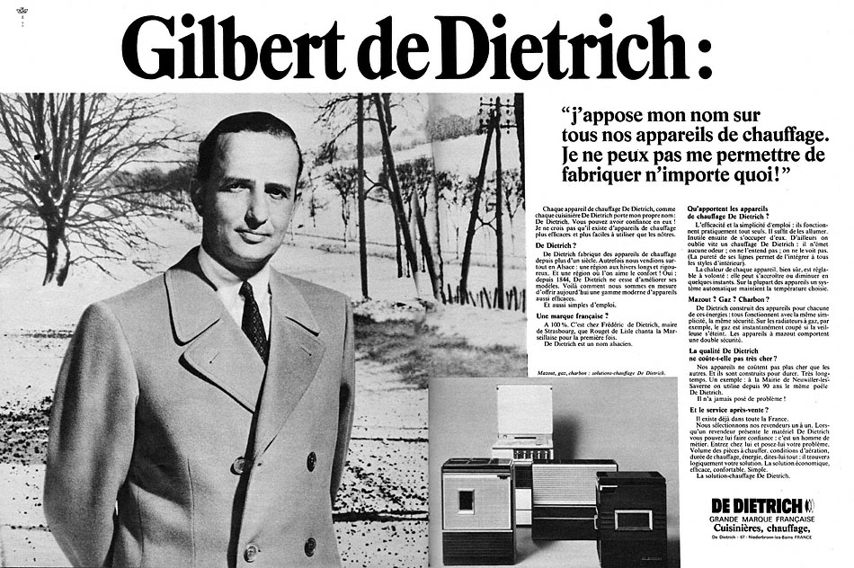 Advert De Dietrich 1968