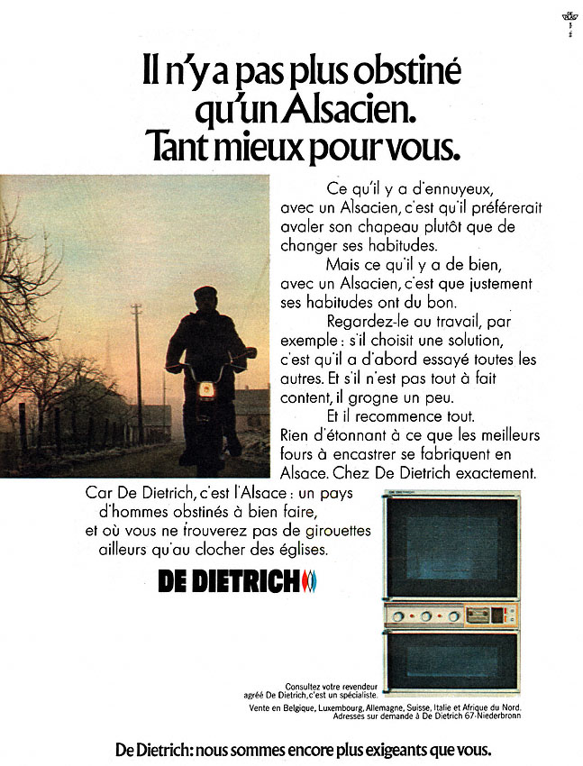Advert De Dietrich 1972