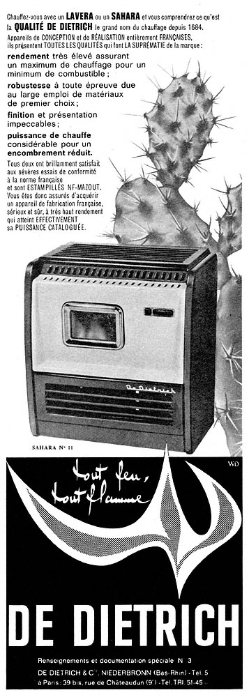 Advert De Dietrich 1961