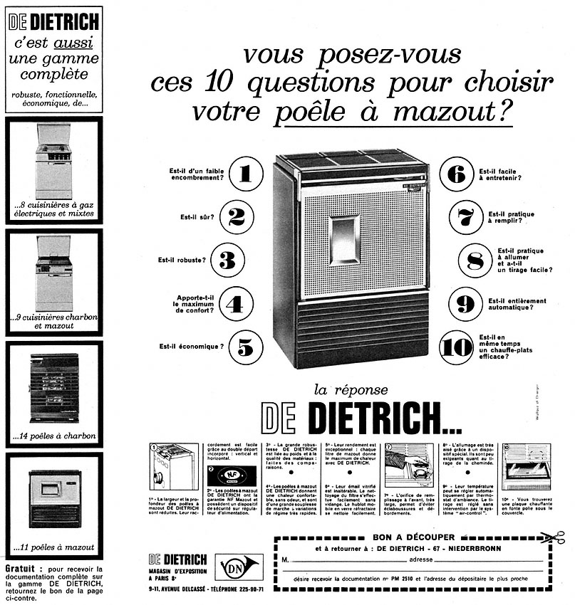 Advert De Dietrich 1966