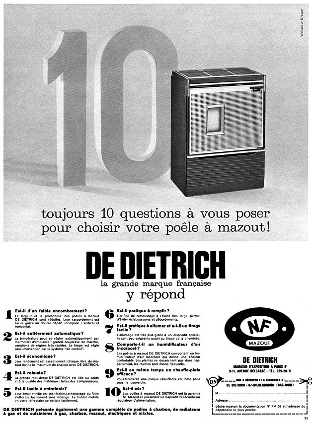 Advert De Dietrich 1967