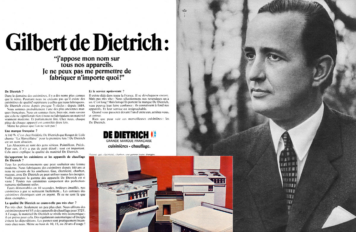 Advert De Dietrich 1968