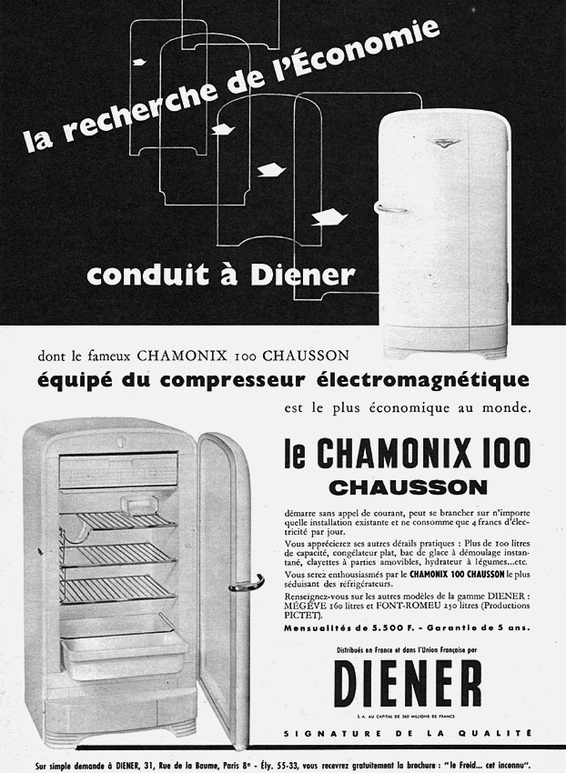 Advert Diener 1955