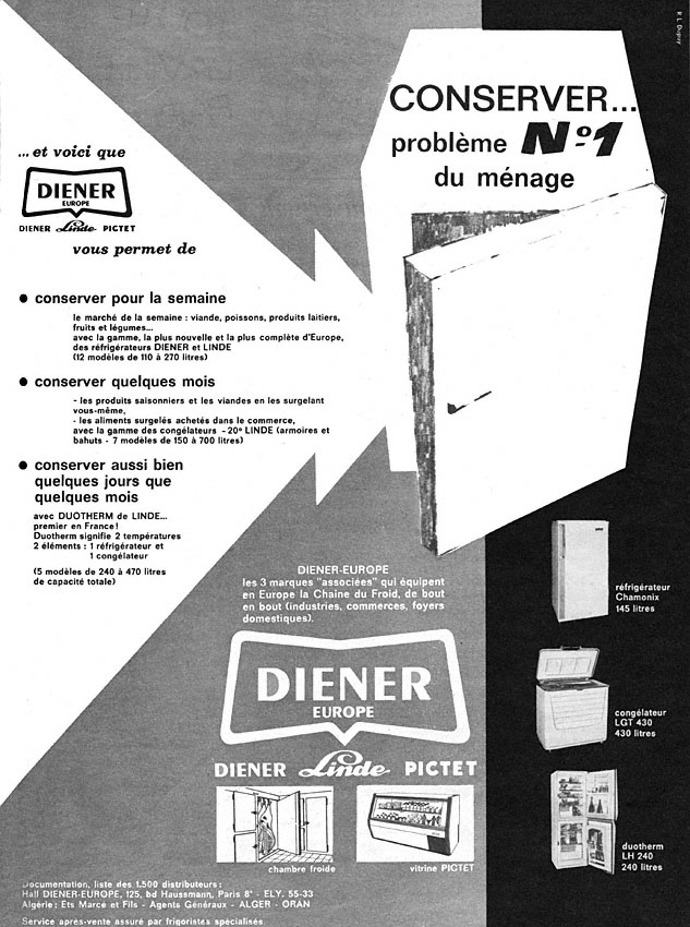 Advert Diener 1962