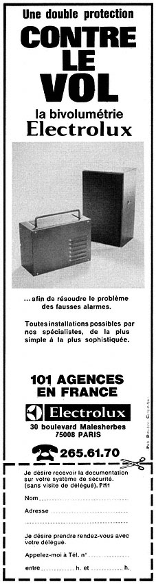 Advert Electrolux 1980