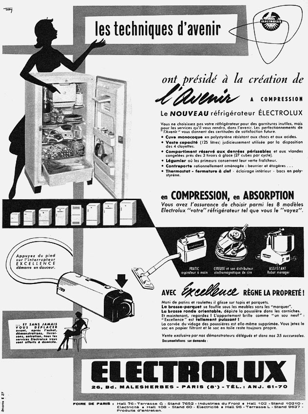 Advert Electrolux 1957