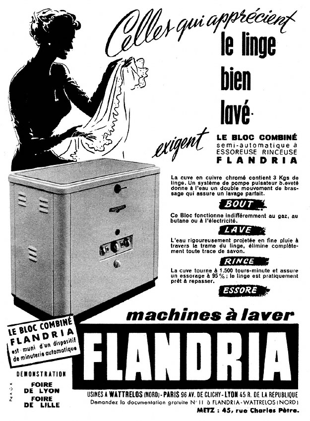 Advert Flandria 1958