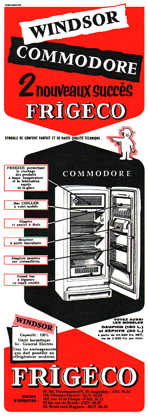 Advert Frigco 1956