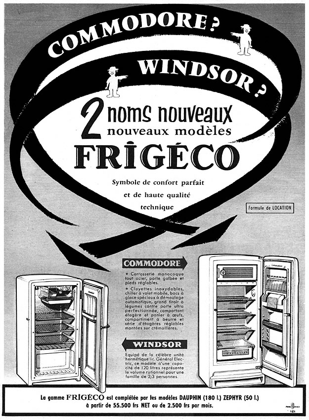 Advert Frigco 1956