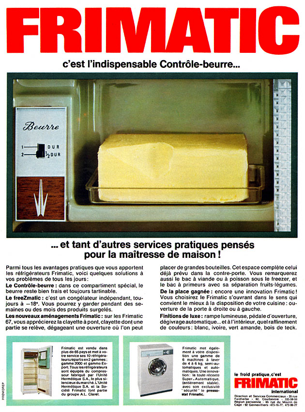 Advert Frimatic 1966