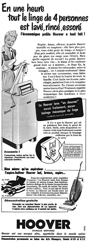 Advert Hoover 1953