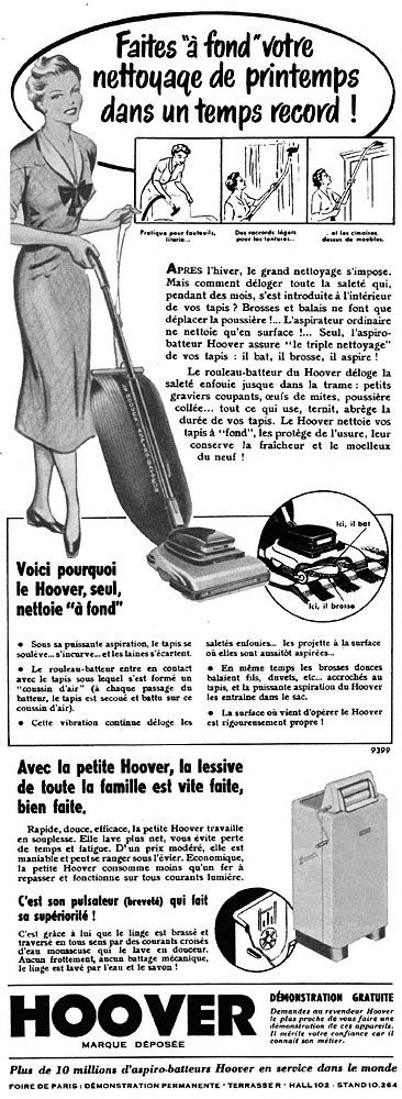 Advert Hoover 1953