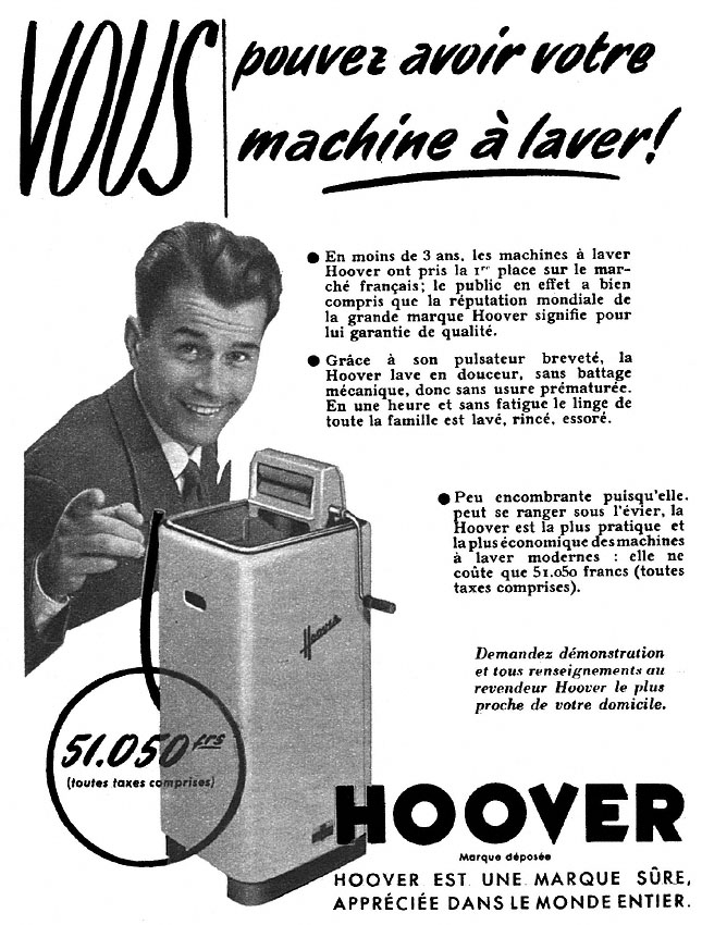 Advert Hoover 1953