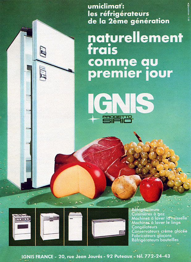 Advert Ignis 1969