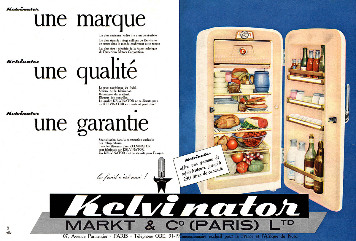Advert Kelvinator 1959