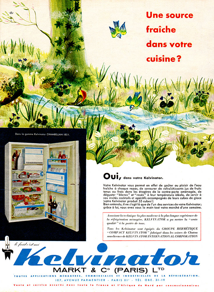 Advert Kelvinator 1960