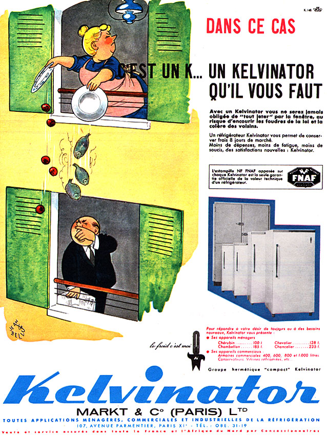 Advert Kelvinator 1960