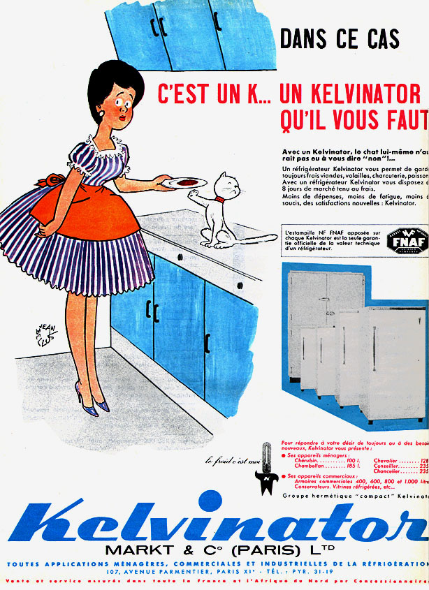 Advert Kelvinator 1961