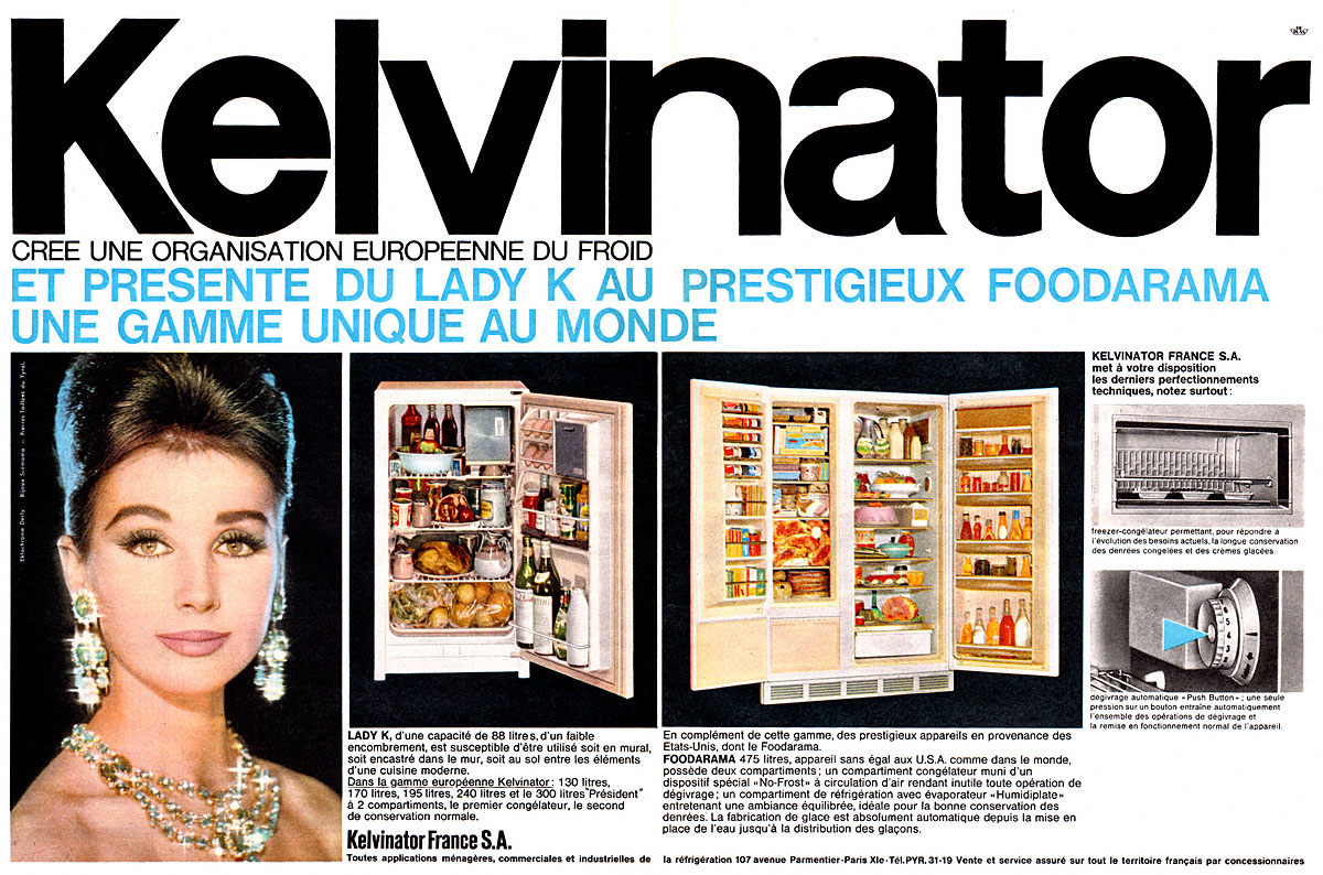 Advert Kelvinator 1962