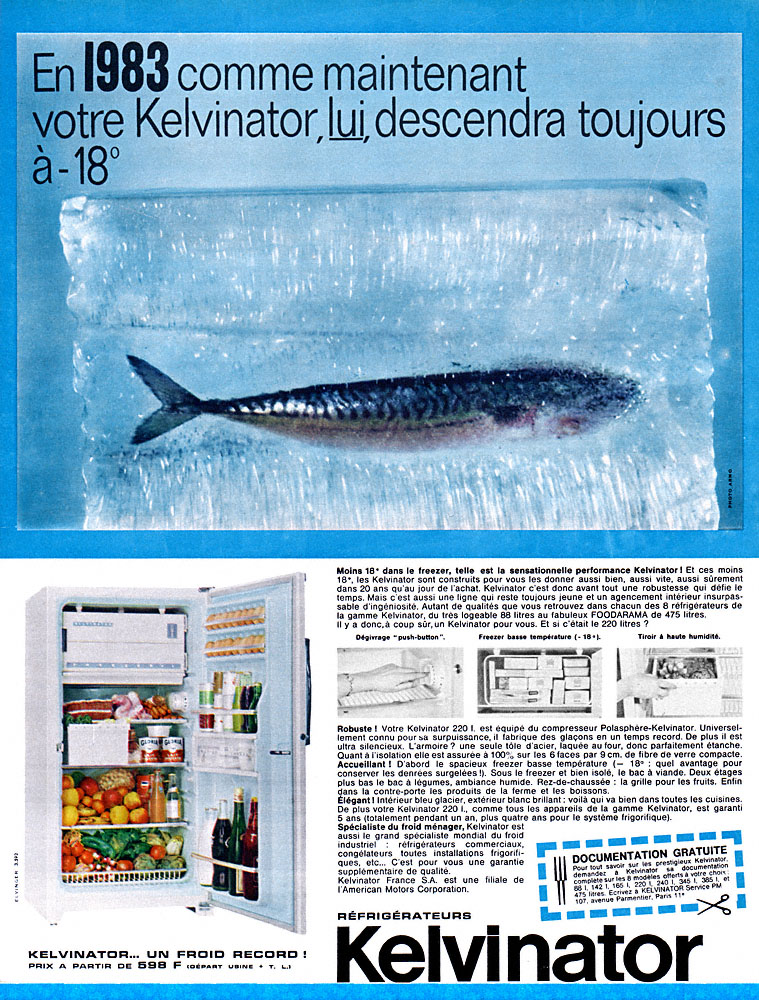 Advert Kelvinator 1963