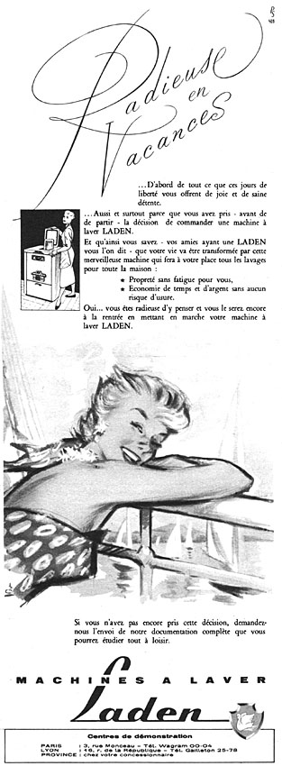 Advert Laden 1954