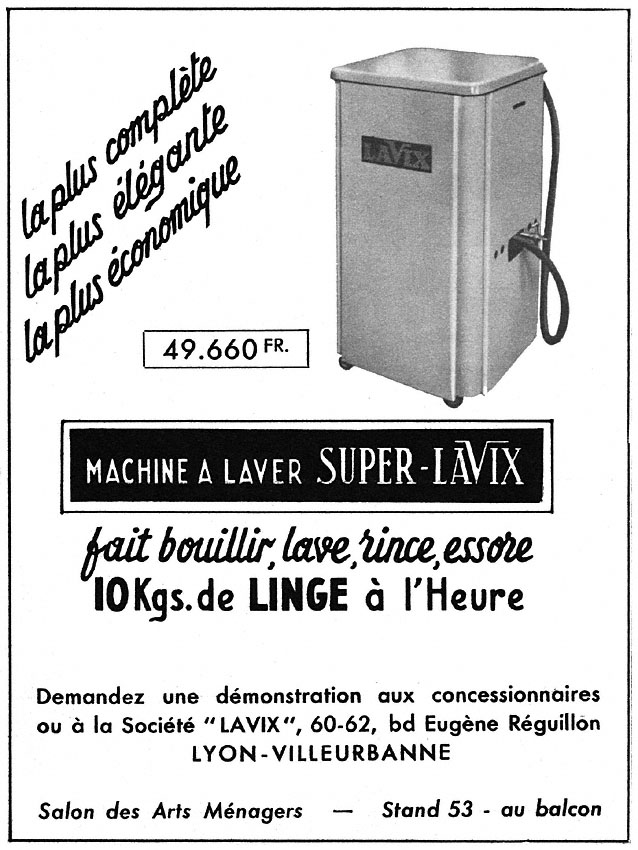 Advert Lavix 1951