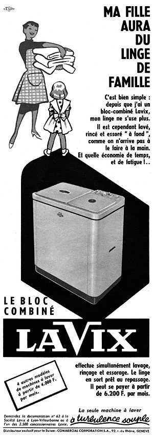 Advert Lavix 1956