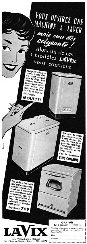 Advert Lavix 1957