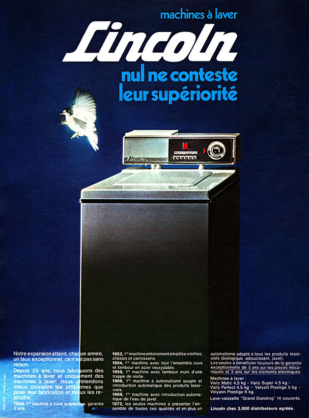 Advert Lincoln 1972